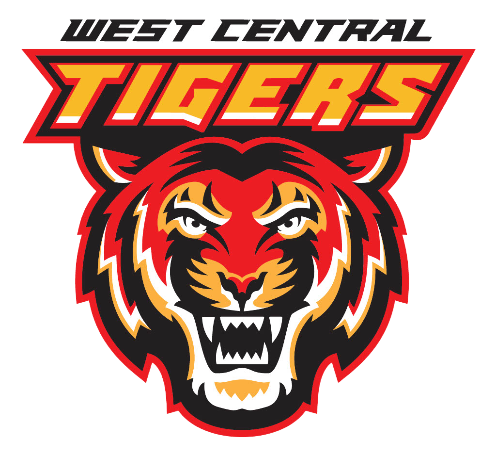 West Central Tigers Logo - Transparent Background